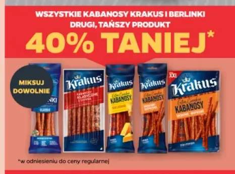 Kabanosy Krakus i Berlinki +5 wariantów
