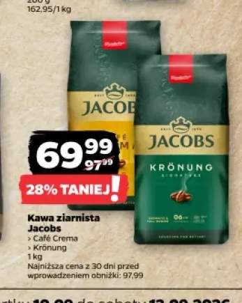 Kawa ziarnista Jacobs Krönung +1 wariant