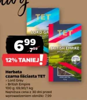 Herbata czarna liściasta Lord Grey TET +1 wariant