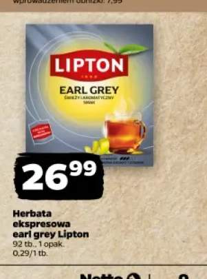 Herbata ekspresowa Earl Grey Lipton