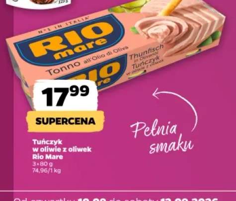 Tuńczyk w oliwie z oliwek Rio Mare 3-pak
