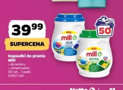 Kapsułki do prania do koloru Mill +1 wariant