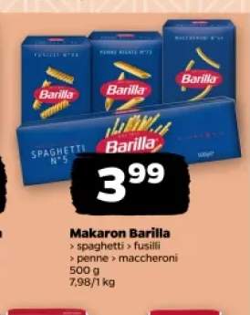 Makaron spaghetti Barilla +3 warianty