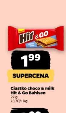 Ciastko choco & milk Hit & Go Bahlsen