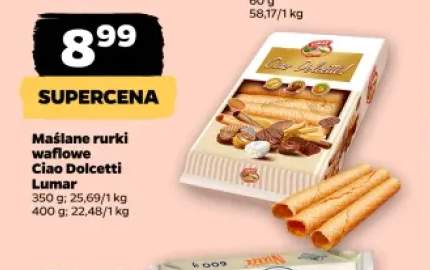 Maślane rurki waflowe Ciao Dolcetti Lumar