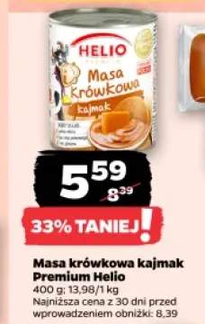 Masa krówkowa kajmak Premium Helio