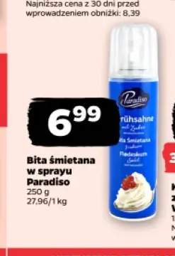 Bita śmietana w sprayu Paradiso