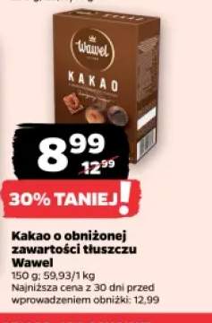 Kakao o obniżonej zawartości tłuszczu Wawel