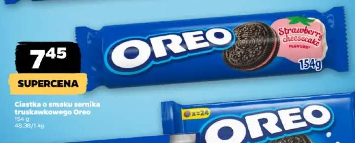 Ciastka o smaku sernika truskawkowego Oreo