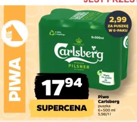 Piwo Carlsberg 6-pak 500 ml