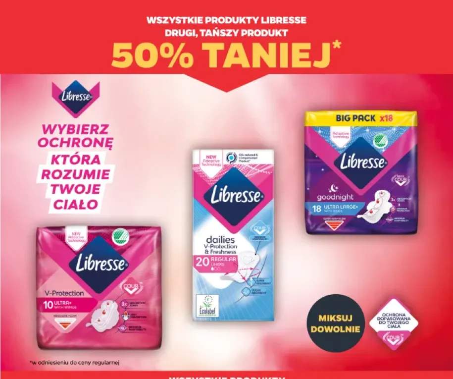 Produkty Libresse +3 warianty