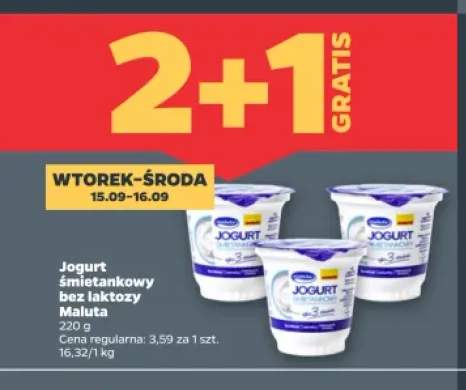 Jogurt śmietankowy bez laktozy Maluta