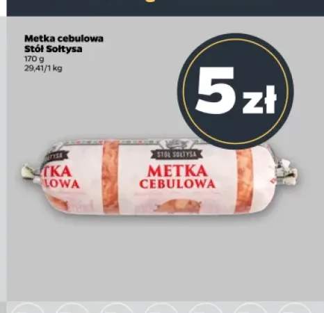 Metka cebulowa Stół Sołtysa