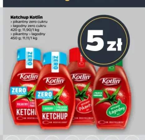Ketchup Kotlin pikantny zero cukru +3 warianty