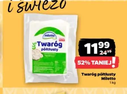 Twaróg półtłusty Miletto