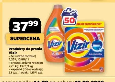 Żel do prania Vizir +2 warianty