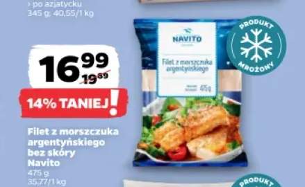 Filet z morszczuka argentyńskiego bez skóry Navito