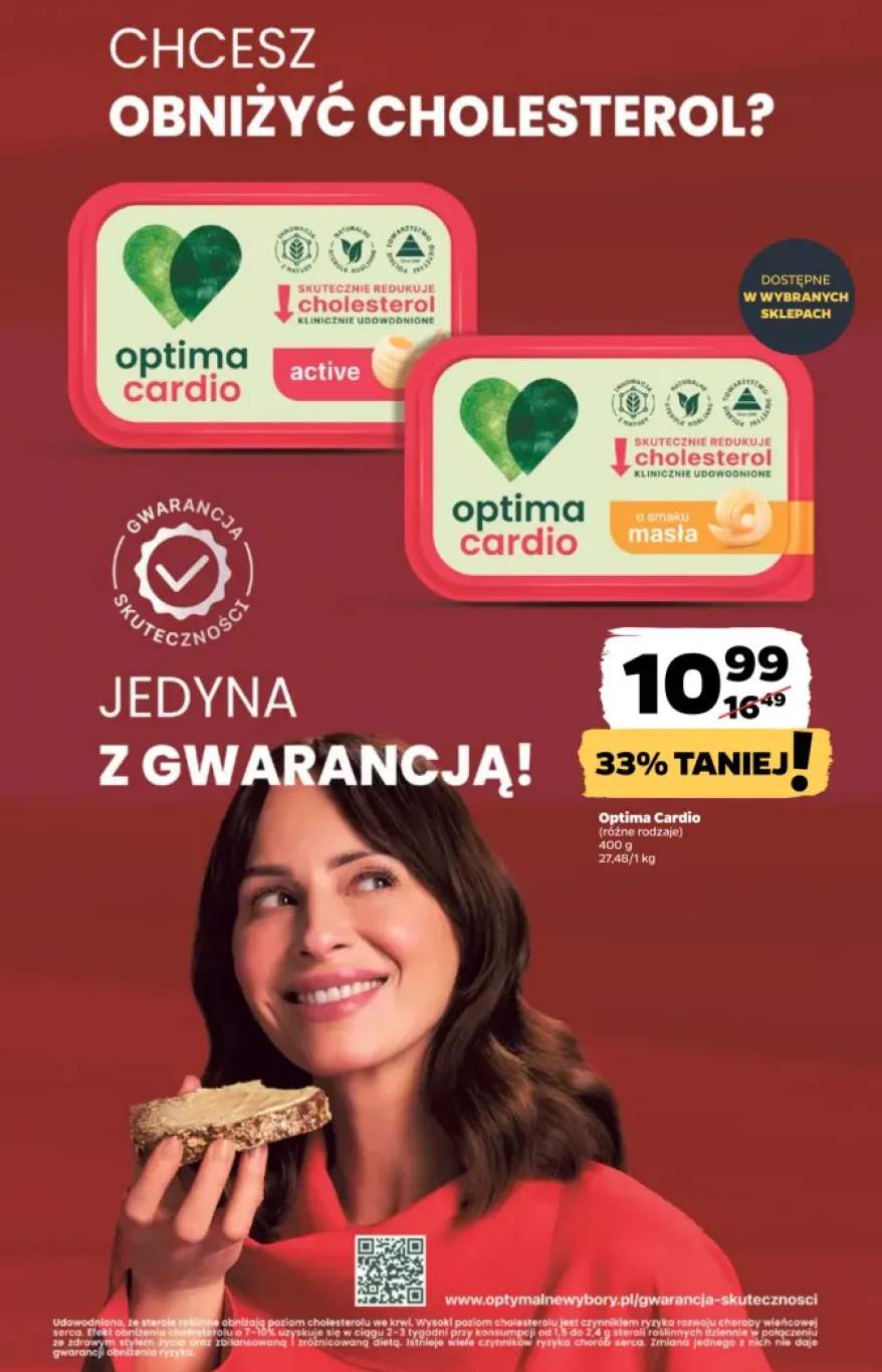 Margaryna Optima Cardio active +1 wariant