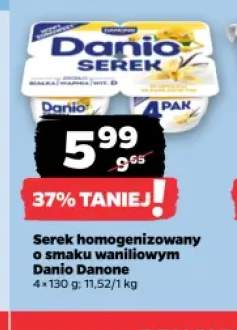 Serek homogenizowany o smaku waniliowym Danio Danone 4-pak