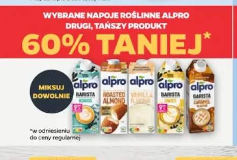 Napoje roślinne Alpro +5 wariantów