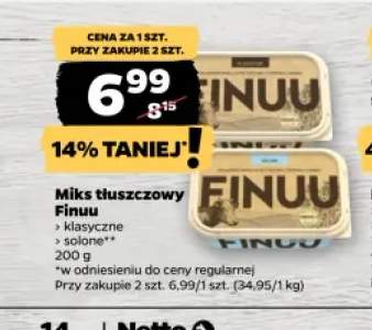 Miks tłuszczowy Finuu klasyczne +1 wariant