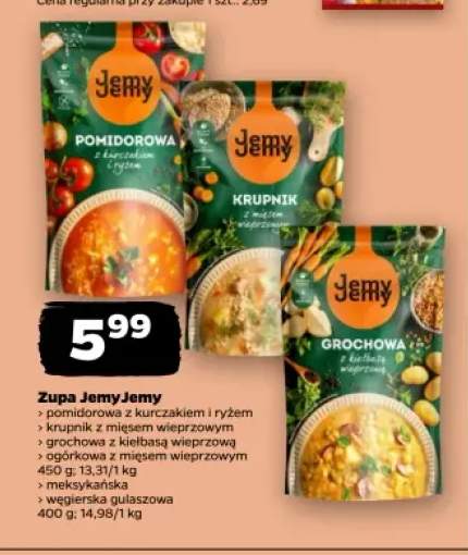 Zupa pomidorowa z kurczakiem i ryżem JemyJemy +5 wariantów