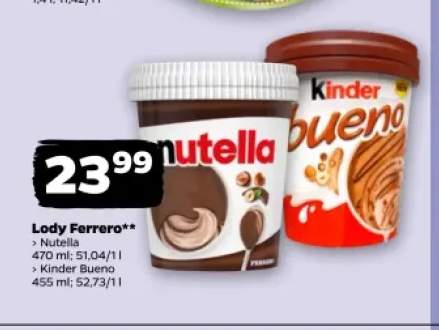Lody Ferrero Kinder Bueno +1 wariant