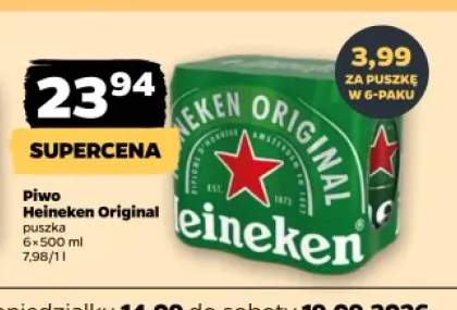 Piwo Heineken Original 6-pak 500 ml