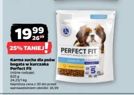 Karma sucha dla psów bogata w kurczaka Perfect Fit
