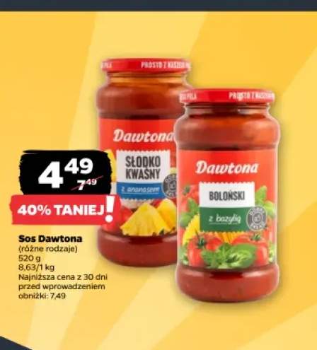 Sos słodko-kwaśny z ananasem Dawtona +1 wariant