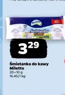 Śmietanka do kawy Miletto 20-pak 10 g