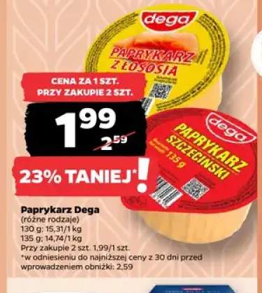 Paprykarz z łososia Dega +1 wariant