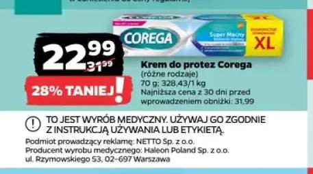 Krem do protez Corega