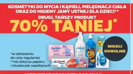 Kosmetyki do mycia i kąpieli, pielęgnacji ciała oraz do higieny jamy ustnej dla dzieci