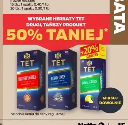 Herbaty TET +3 warianty