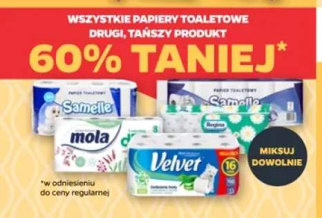 Papiery toaletowe +4 warianty