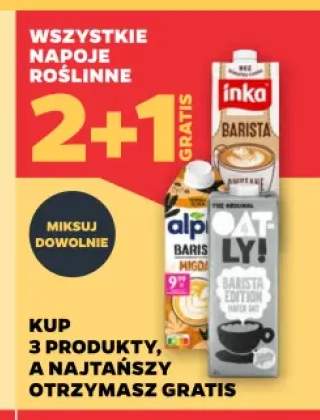 Napoje roślinne +3 warianty