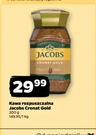 Kawa rozpuszczalna Jacobs Cronat Gold