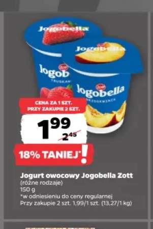 Jogurt owocowy Jogobella Zott