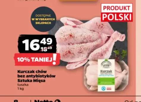 Kurczak chów bez antybiotyków tuszka Sztuka Mięsa