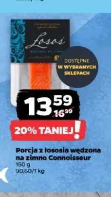 Porcja z łososia wędzona na zimno Connoisseur