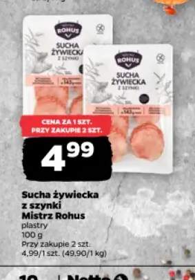 Kiełbasa sucha żywiecka z szynki Mistrz Rohus