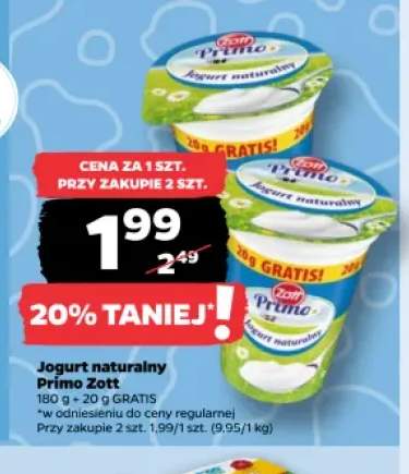 Jogurt naturalny Primo Zott