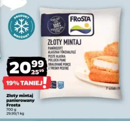 Złoty mintaj panierowany Frosta