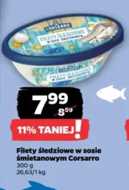 Filety śledziowe w sosie śmietanowym Corsarro