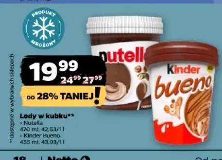 Lody w kubku Nutella +1 wariant