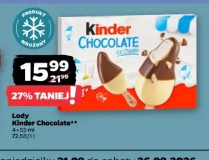 Lody Kinder Chocolate 4-pak