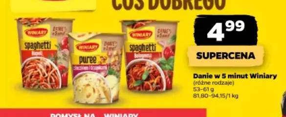 Danie w 5 minut spaghetti Napoli Winiary +2 warianty