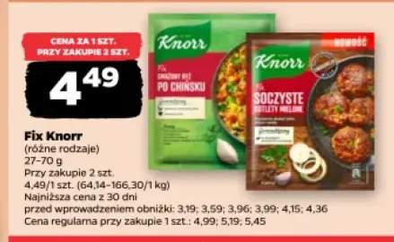 Fix smażony ryż po chińsku Knorr +1 wariant