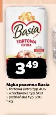 Mąka pszenna tortowa extra typ 405 Basia +2 warianty